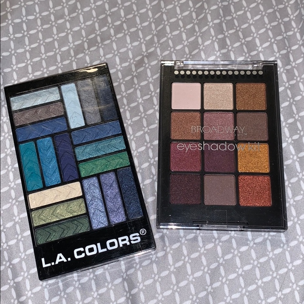 Broadway colors and LA Colors eyeshadow pallets